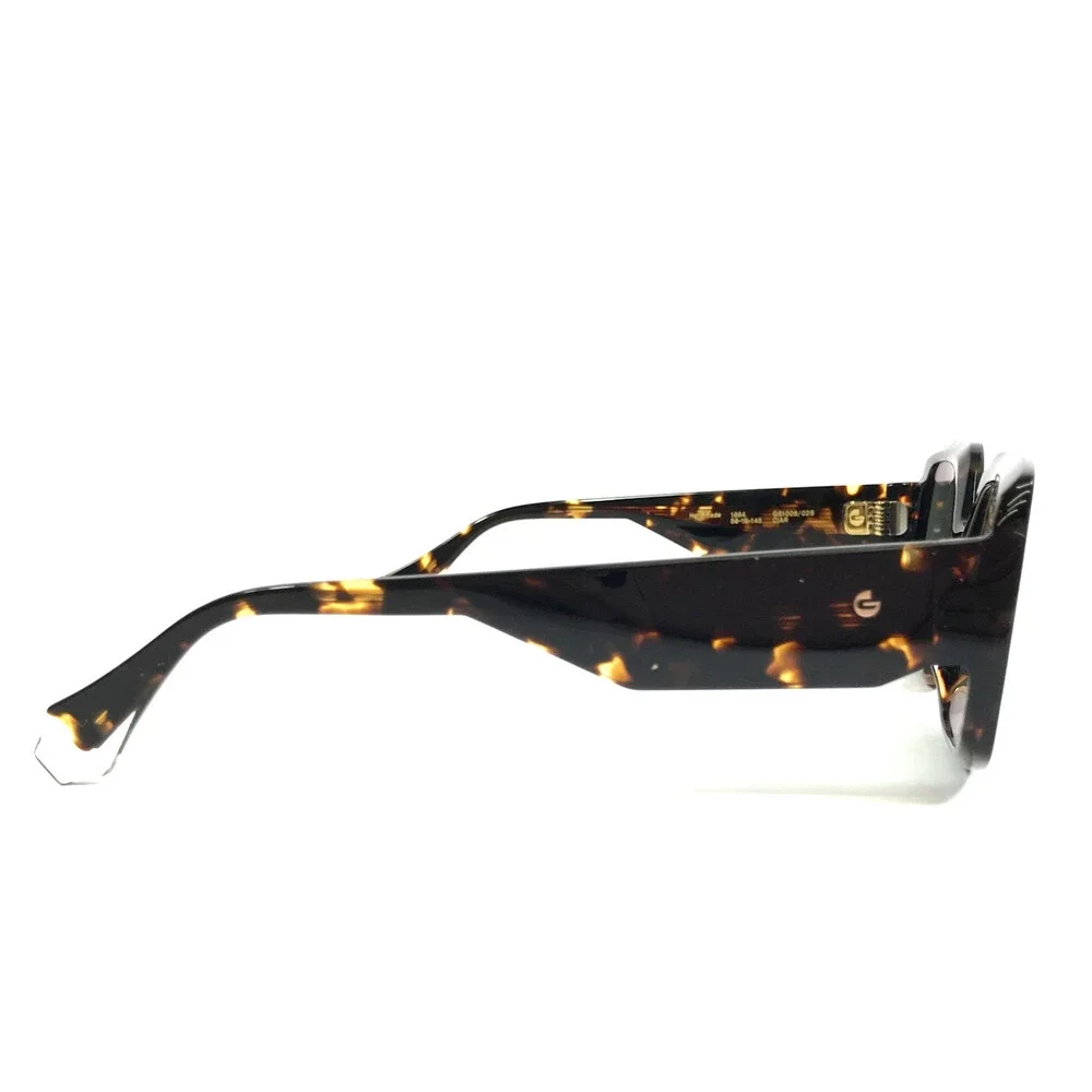 Gigi Studios Sunglasses CIAR GS1008/02S Tortoise Square Frames with Green Lenses